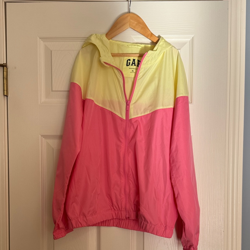 GAP Kids Pink and Yellow Raincoat